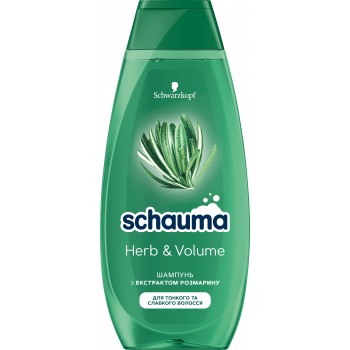 Шампунь для волосся Schauma Herb & Volume з екстрактом Розмарину 400 мл (9000101647433)