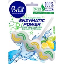 Блок для унитаза Brait Enzymatic Power Lemon 45 г (5908241725476)