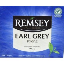 Чай Remsey Earl grey Strong в пакетиках 75 штук 131,25 г (5900738009724)