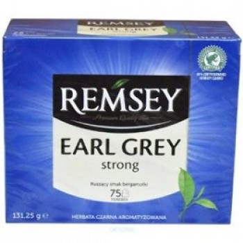 Чай Remsey Earl grey Strong в пакетиках 75 штук 131,25 г (5900738009724)