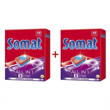Таблетки для посудомоечной машины Somat Multi-Perfect  48 шт. + 48 шт.- в подарок (9000101045161)