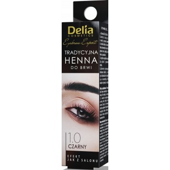 Фарба для брів Delia HENNA 1.0 Чорна 2 г (5906750806860)