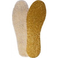 Устілки для взуття хутряні із золотою фольгою 43 розмір (54261)