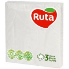 Серветка Ruta Color біла 20 листів (4820023741638)