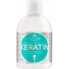 Шампунь для волос Kallos 1000 мл для поврежденных волос с кератином и экстрактом молочного протеина. (5998889508432)