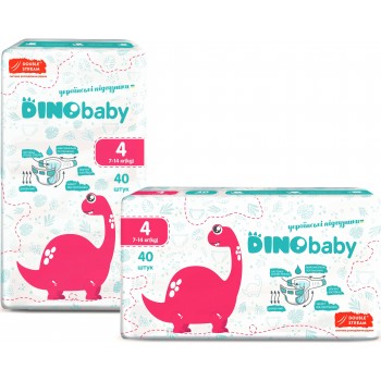 Підгузки Dino Baby 4 (7-14 кг) 40 шт (4823098410591)