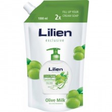 Рідке крем-мило Lilien Olive Milk пакет 1 л (8596048006071)
