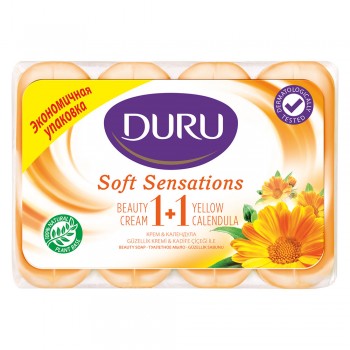 Мыло Duru Soft Sensations 1+1 Календула 4 шт х80 г (8690506517823)