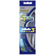 Станки бритвенные Gillette Blue Simple 3, 4 шт (7702018429622)