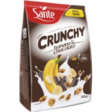 Мюслі Sante Crunchy Бананово-шоколадні 350 г (5900617002617)
