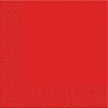 Салфетка Марго Красная 2 слоя 33х33 см 50 шт (4820076640544)