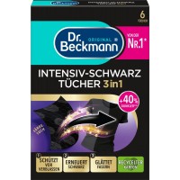 Серветки для відновлення чорного кольору Dr. Beckmann 3в1 6 шт (4008455060811)