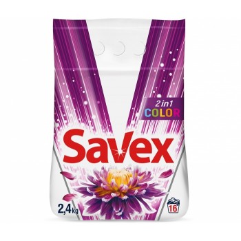 Пральний порошок Savex Automat 2 в 1 Color 2.4 кг (3800024021404)