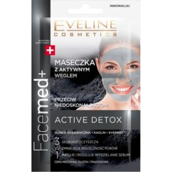 Eveline Cosmetics Facemed+ Active Detox Mask активированным углем 2*5мл