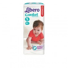 Подгузники детские Libero Comfort (5) maxi plus 10-16 кг 56 шт 