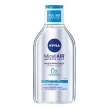 Засіб для зняття макіяжу Nivea міцелярна вода MicellAIR для нормальной и комбінованої шкіри 400мл (4005900554079)