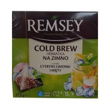 Холодный чай Remsey Cold Brew Cytryny Limonki i Mieta 15 пакетов 37.5 г (5900396029966)