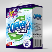 Стиральный порошок Clever Weiss 3,25 кг (4260353550850)
