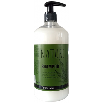 Шампунь Bioton Cosmetics Naturе Конопляною олією, Цинком і Кетоконазолом дозатор 900 мл (4820026160146)