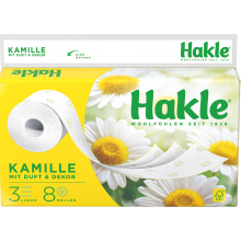 Туалетная бумага Hakle Kamille 8 рулонов 3 слоя (4260344220021)