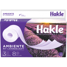 Папір туалетний Hakle Ambiente mit Lavendelduft 8 рулонів 3 шари (4260344220052)