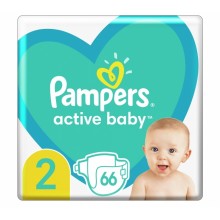 Подгузники Pampers Active Baby Размер 2 (Mini) 4-8 кг 66 шт (8006540224564)