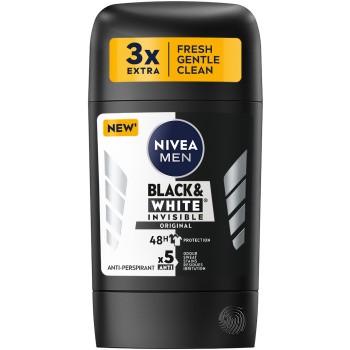 Дезодорант-антиперспирант стик NIVEA Black & White Invisible Original 50 мл (42438977)