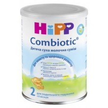 Детская сухая молочная смесь HiPP Combiotiс 2 для дальнейшего кормления 350 г (9062300125600) 