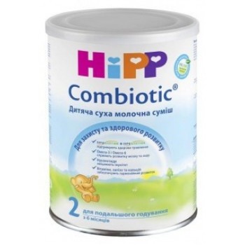 Детская сухая молочная смесь HiPP Combiotiс 2 для дальнейшего кормления 350 г (9062300125600) 