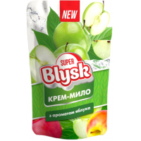 Жидкое крем-мыло Super Blysk Яблоко дой-пак 460 мл (4820256552025)
