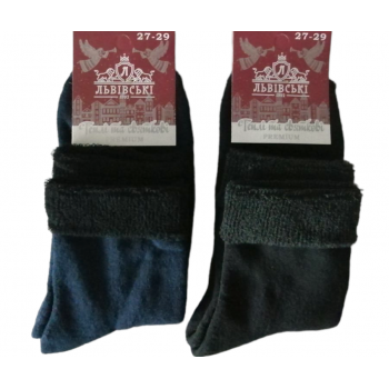 Шкарпетки махрові чоловічі Lvivski Premium розмір 27-29 (73956)