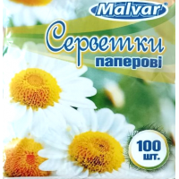 Салфетка Malvar Белая 100 шт (4820227530144)