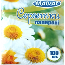 Серветка Malvar Біла 100 шт (4820227530144)