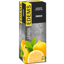 Чай черный Edems Лимон 50 г 25 пакетиков (4820149488875)