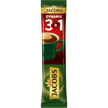 Кофе растворимый в стиках Jacobs 3 в 1 Dynamix 12.5 г (4820206290540)