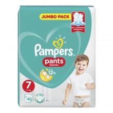 Подгузники-трусики Pampers Pants Размер 7 (Extra Large) 17+ кг 40 шт (8001841133737)