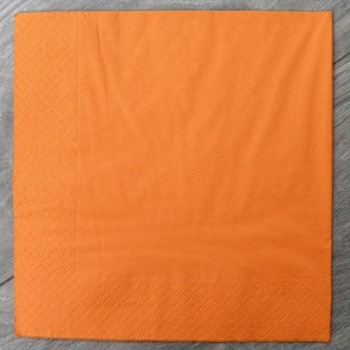 Салфетка Марго Оранжевая 3 слоя 33х33 см 18 шт (4820076640889)