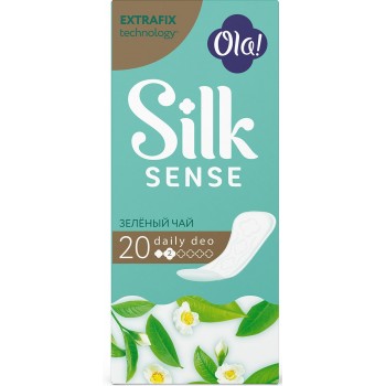 Ежедневные прокладки Ola! Silk Sense Daily Deo Зеленый чай 20 шт (4630038000138)