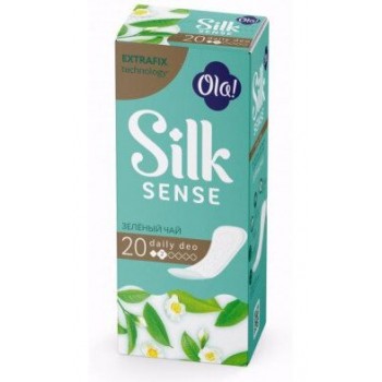 Ежедневные прокладки Ola! Silk Sense Daily Deo Зеленый чай 20 шт (4630038000138)