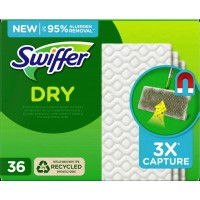 Змінні сухі серветки для швабри Swiffer Dry 36 шт (5410076545476)