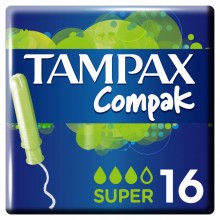 Тампоны Tampax Compak super с аппликатором 16 шт (4015400219712)