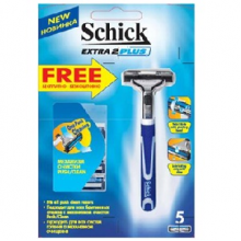 Станок для бритья Schick Extra-2 Plus + 5 катриджей