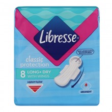 Гігієнічні прокладки Libresse Classic Long Drai 8 шт (7322541233291)