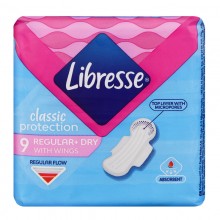 Гігієнічні прокладки Libresse Classic Drai Regular 9 шт (7322541233222)