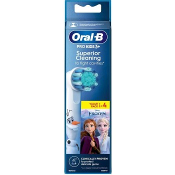 Змінна насадка для дитячої електричної зубної щітки Oral-B Frozen 3+ 4 шт (8006540804087)