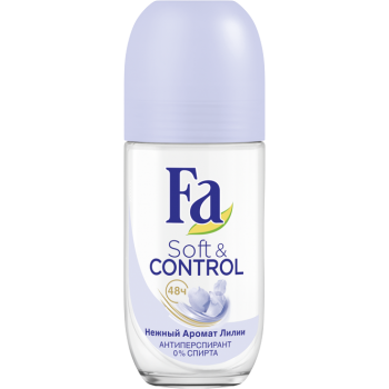 Дезодорант-антиперспирант Fa Soft & Control Нежный аромат Лилии 50 мл (4015100190014)