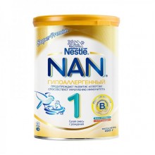 Cмесь Nestle NAN Гипоаллергенный 1 с рождения 400 г (7613031251728) 