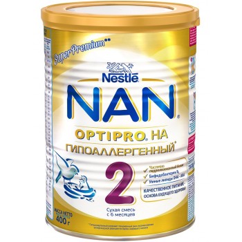Суміш Nestle NAN Гіпоалергенний 2 з 6 місяців 400 г (7613031251742) 