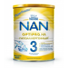 Смесь Nestle NAN Гипоаллергенный 3 с 12 месяцев 400 г (7613034080028) 