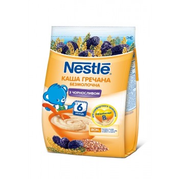 Безмолочна каша Nestle Гречана чорносливом і біфідобактеріями з 6 місяців 180 г (7613035708402)